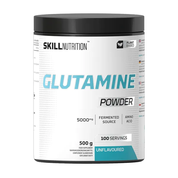 L-глютамин в порошке Skill Nutrition Glutamine Powder, без вкуса, 500 г