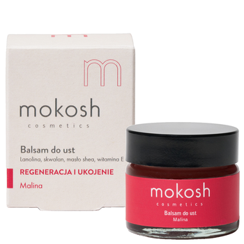 Mokosh balsam do ust, malina, 15 ml