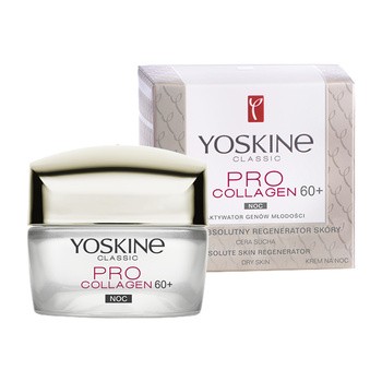 Yoskine Classic, krem na noc 60+ Pro Collagen do cery suchej, 50 ml