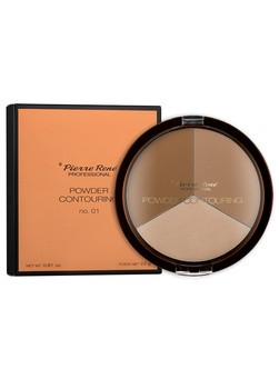 Pierre Rene Powder Contouring, pudrowa paletka do konturowania twarzy, nr 01, 23 g