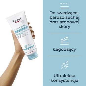 Eucerin AtopiControl, hydro-emulsja kojąca, 400 ml