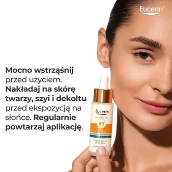 Eucerin Oil Control SPF 50+ Dry Touch, ultralekkie serum ochronne, 30 ml
