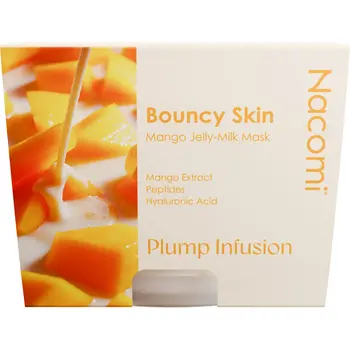 Nacomi Bouncy Skin Mango Jelly-Milk, maska do twarzy, 80 ml