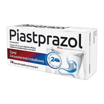 Piastprazol, 20 mg, kapsułki dojelitowe twarde, 14 szt.