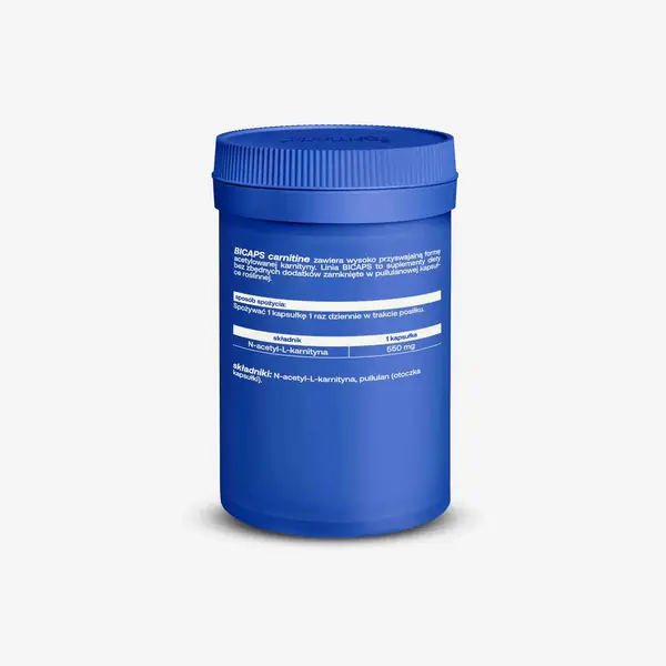 L-карнитин ForMeds Bicaps Carnitine 550 мг, N-ацетил-L-карнитин, 60 капсул — фото 3