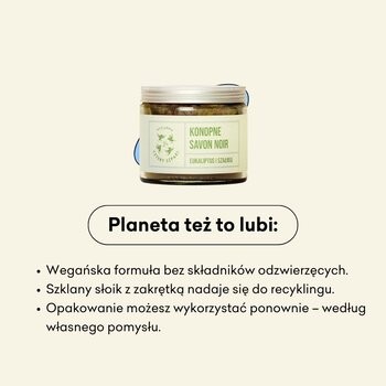 Mydlarnia 4 Szpaki, konopne mydło Savon Noir, Eukaliptus i Szałwia, 250 ml