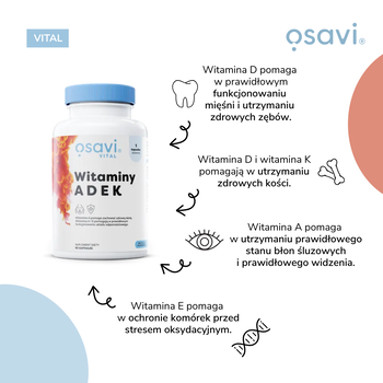 Osavi Witaminy ADEK, kapsułki, 60 szt.