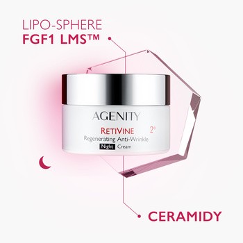 Agenity Retivine 2°, regenerujący krem przeciwzmarszczkowy na noc, 50 ml