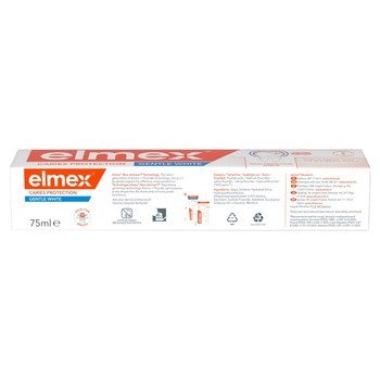 Elmex Gentle White, pasta do zębów przeciw próchnicy, 75 ml