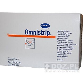 Omnistrip, przylepiec, jałowy, 6x101mm, 50 (2x5) szt