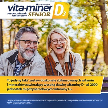 Vita-miner Senior D3, tabletki, 60 szt.
