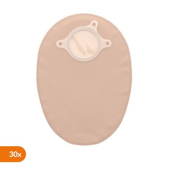 Natura+, zamknięty worek stomijny z filtrem, 57 mm, beżowy z okienkiem, 30 szt.