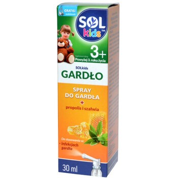 SOLkids Gardło, spray do gardła, 30 ml