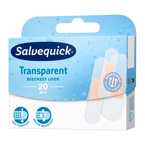 Plastry transparentne miks 20 szt. [Salvequick]