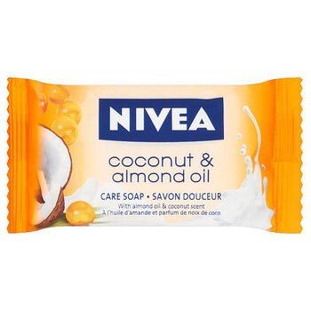Nivea Coconut & Almond Oil, pielęgnacyjne mydło w kostce, 90 g
