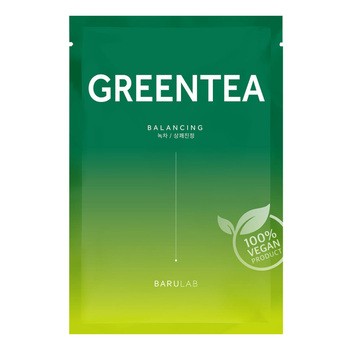Barulab Green Tea, maska w płacie z zieloną herbatą, 23 g
