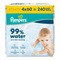 Pampers 99% Water Pure Skin Cleaning, chusteczki nawilżane dla dzieci, 4 x 60 szt.