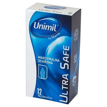 Unimil, Ultra Safe, prezerwatywy, 12 sztuk