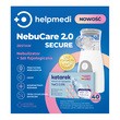 HelpMedi NebuCare 2.0 Secure, zestaw do nebulizacji, nebulizator, 1 szt. + sól fizjologiczna, 40 szt.