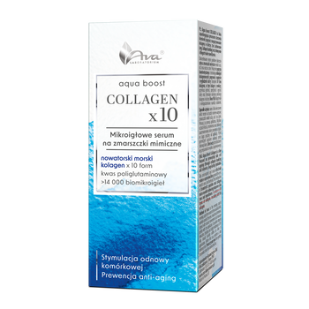 AVA Aqua Boost Collagen, serum mikroigłowe na zmarszczki mimiczne, 15 ml