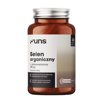 Uns Selen Organiczny, kapsułki, 60 szt.