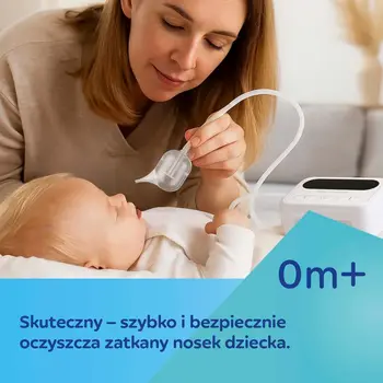 Canpol Babies Noseo, elektryczny aspirator do nosa dla niemowląt i dzieci, 1 szt.