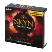 Unimil Skyn Coctail Club, nielateksowe prezerwatywy, 3 szt.