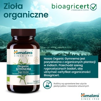 Himalaya Organic Gymnema, tabletki, 60 szt.