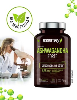 Essensey Ashwagandha Forte, kapsułki, 90 szt.