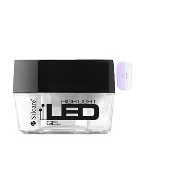 Silcare High Light LED, żel do paznokci, Violet, 15 g