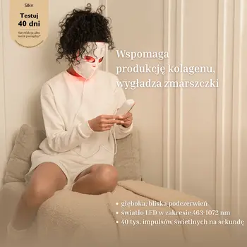 Silk'n, maska LED na twarz z funkcją EMS, 1 szt.