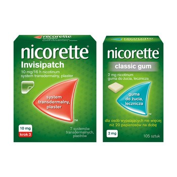 Nicorette Classic Gum, 2 mg, guma do żucia, 105 szt.