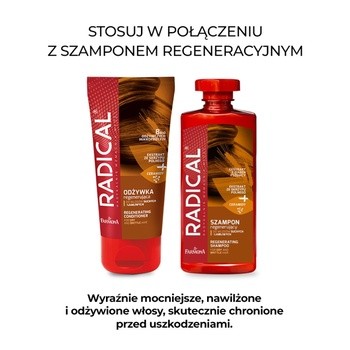 Radical, odżywka regenerująca do włosów suchych i łamliwych, 150 ml