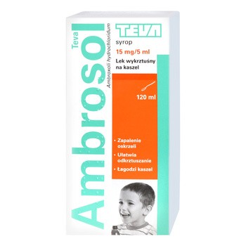 Ambrosol (15 mg/5 ml), syrop, 120 ml (Teva)