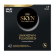 Zestaw Skyn Unknown Pleasures, nielateksowe prezerwatywy, 42 szt.