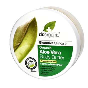 Dr Organic Aloe Vera, masło do ciała, 200 ml
