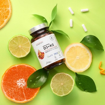 Aura Herbals Witamina D3 4000 IU + K2, kapsułki, 90 szt.