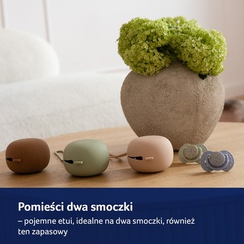 Lovi, silikonowe etui na smoczek, Granola, 1 szt.