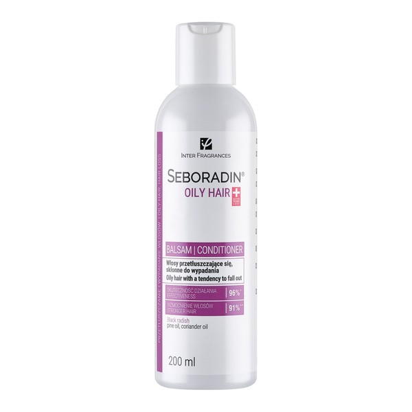 Seboradin Seboradin Oily Hair, balsam, włosy przetłuszczające się i skłonne do wypadania, 200 ml — Składniki i ocena