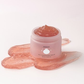 Midha Vita C Vitalizing Mask, Koreańska maseczka wash-off z witaminą C i ryżem, 100 ml