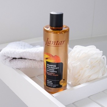 Jantar, szampon peelingujący z esencją bursztynową i enzymami, 300 ml