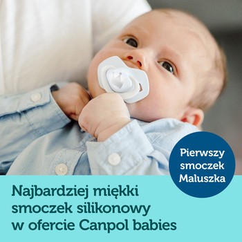 Canpol Babies, smoczek silikonowy, symetryczny, Royal Baby, 0-6 m, pink, 2 szt.