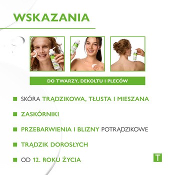 Pharmaceris T Sebo-Acidum-Claris, oczyszczający płyn bakteriostatyczny do twarzy, dekoltu i pleców, 190 ml