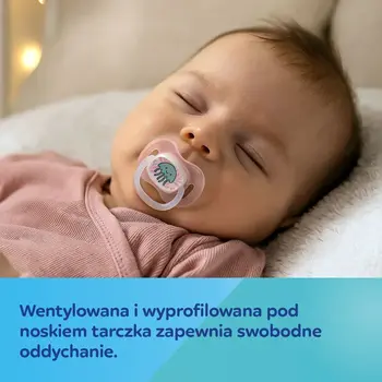 Canpol Babies Love&Sea, smoczek uspokajający, silikonowy okrągły, 6-18 m, niebieski, 1 szt.