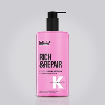Radical Hair Clinic Rich&Repair, wygładzająca odżywka regenerująca, 260 ml