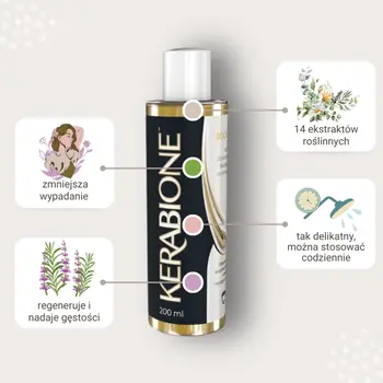 Kerabione, szampon do włosów ze skłonnością do wypadania, 200 ml