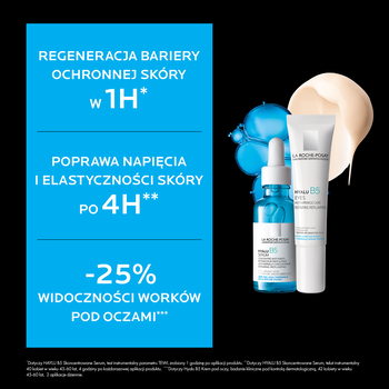 Zestaw La Roche-Posay Hyalu B5, serum przeciwzmarszczowe, 30 ml + Krem pod oczy przeciwzmarszczkowy, 15 ml
