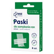 DOZ Med, paski do zamykania ran, jałowe, 8 szt. https://azcdn.doz.pl/image/d/product/de64ecf0-scale-180x180.png