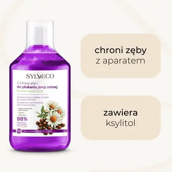 Sylveco, ziołowy, ortodontyczny płyn do płukania jamy ustnej, 500 ml