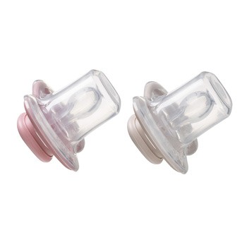 B.box, symetryczny smoczek silikonowy 0-6 m., Berry + Blush, 2 szt.